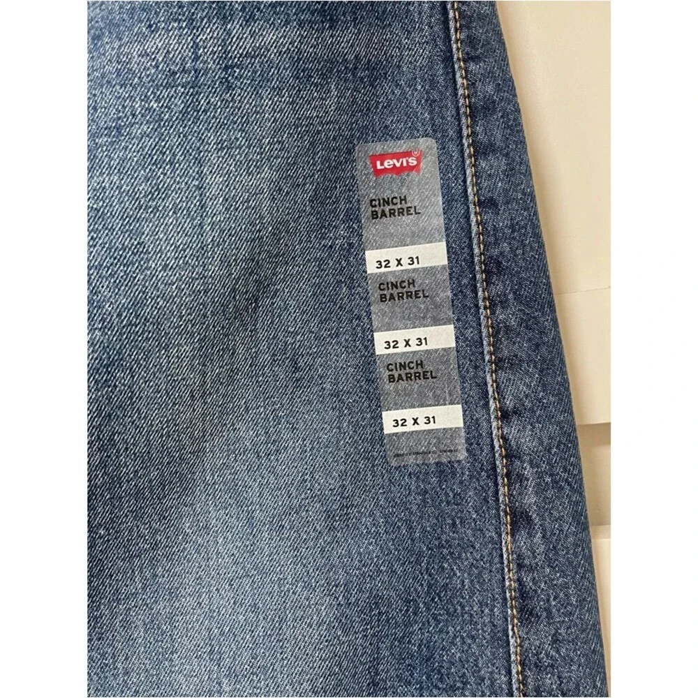 Levi’s Barrel Cinch Jeans in New Shades Dark Wash sz 32x31 NWT - Picture 10 of 11